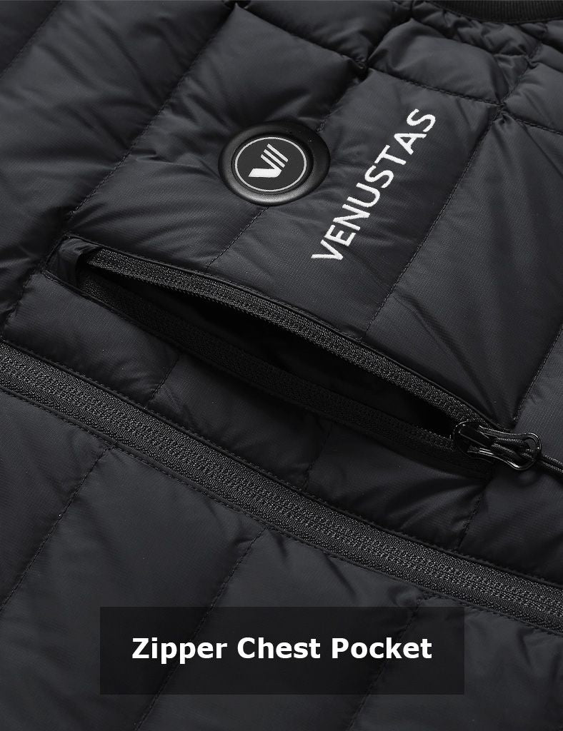 Zipper Chest Pocket