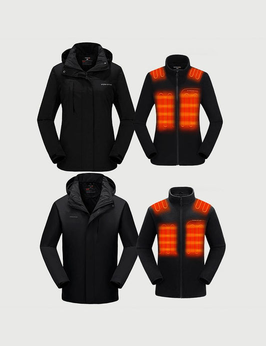 [Bundle Deal] Men's 3-in-1 Heated Jacket 7.4V & Women's 3-in-1 Heated Jacket 7.4V