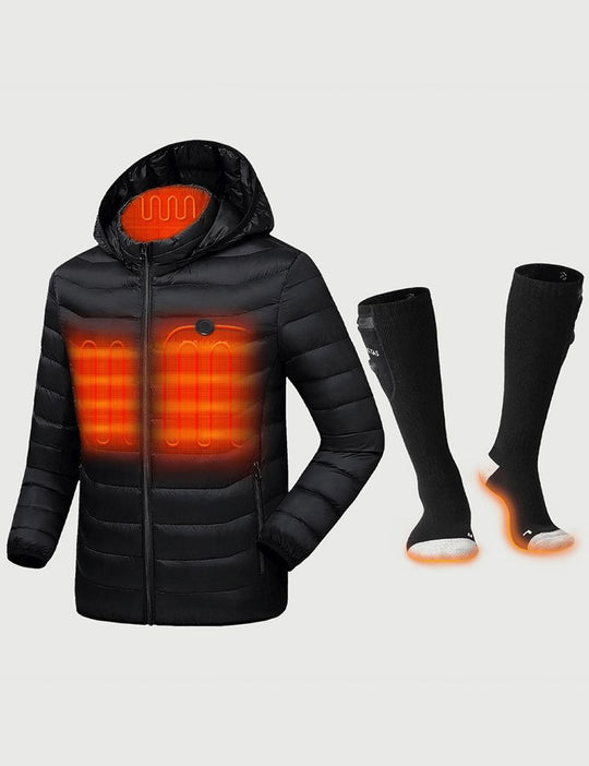 [Bundle Deal] Heated Jacket 7.4V for Unisex & Heated Socks