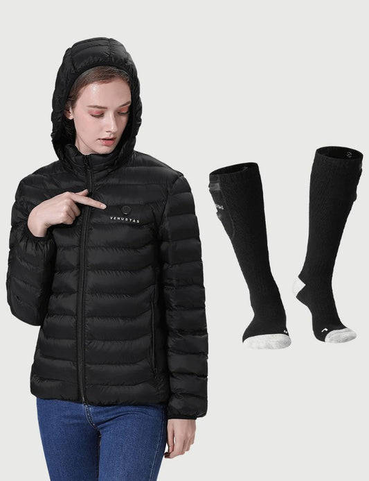 [Bundle Deal] Heated Jacket 7.4V for Unisex & Heated Socks