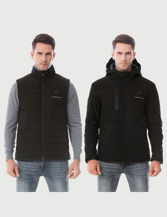 [Bundle Deal] Men's Heated Jacket 7.4V & Men's Heated Vest 7.4V