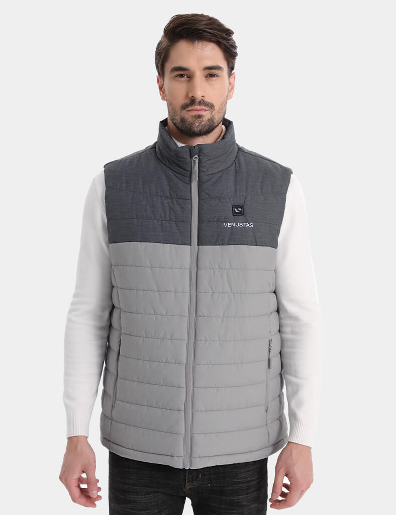 Men's Classic Heated Vest 7.4V - Olive Grill/ Grey Heather Grill, M2118