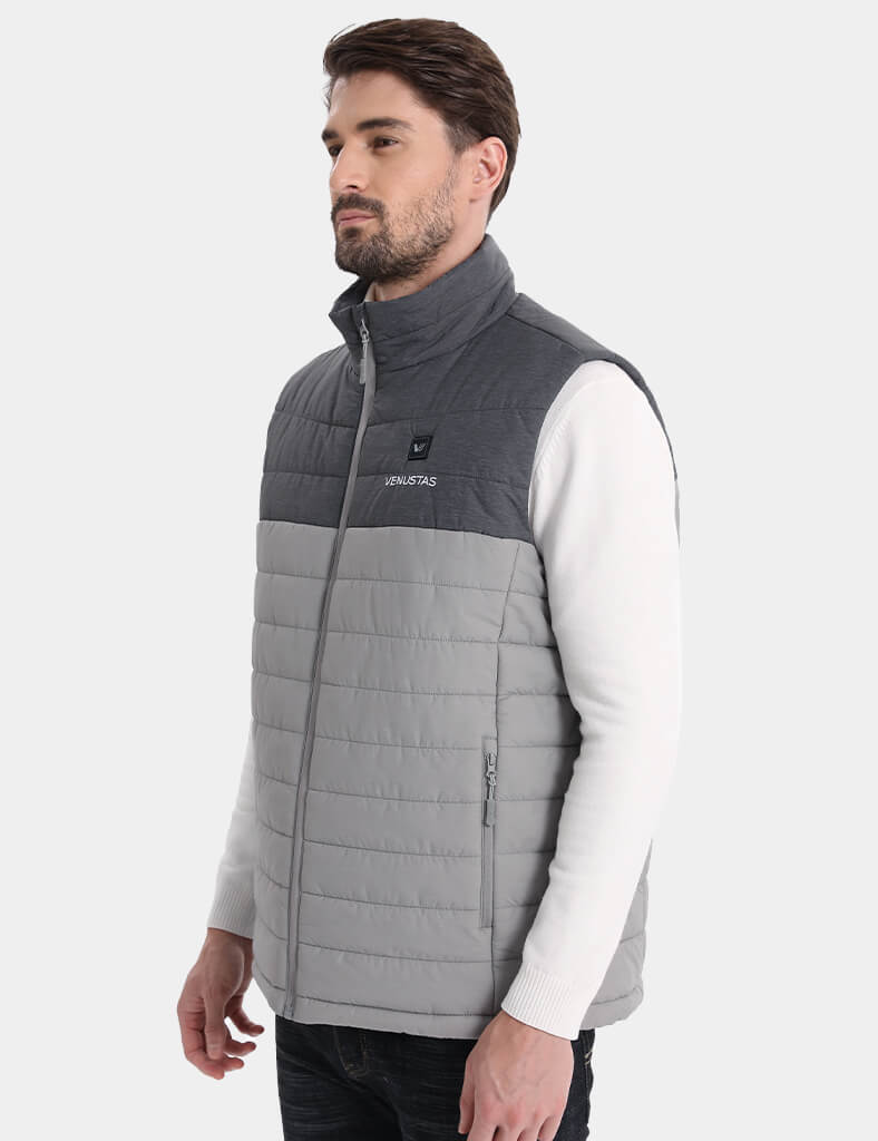 Men's Classic Heated Vest 7.4V - Olive Grill/ Grey Heather Grill, M2118