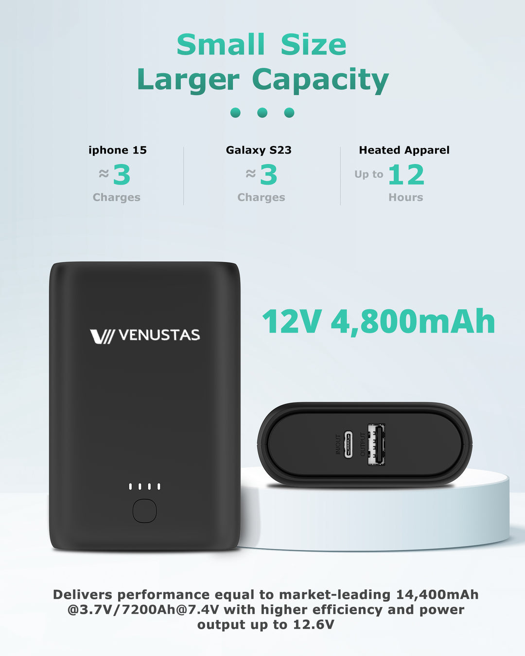 Venustas 7.4V/12V Battery Pack (6300mAh)