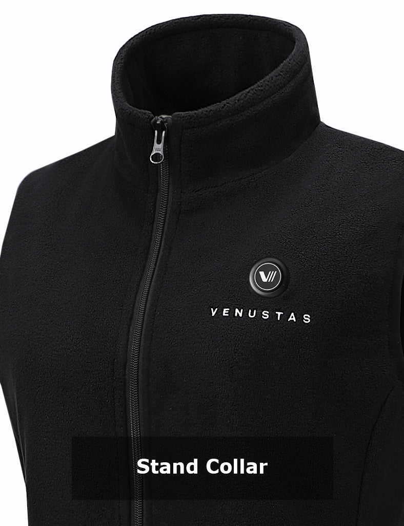 [Upgraded] Men’s Heated Fleece Vest (Up to 20 heating hours)