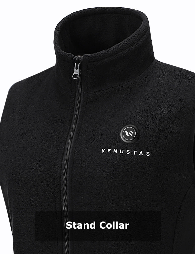 [Upgraded] Women’s Heated Fleece Vest (Up to 20 heating hours)