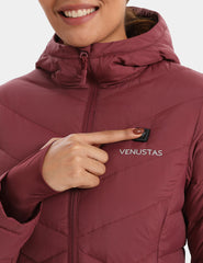 Heated Long Down Jacket 7.4V For Women - New Colors