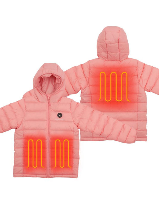 Girl’s Heated FELLEX  Hooded Jacket - Pink