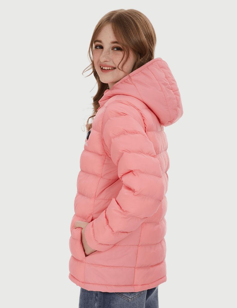 Girl’s Heated FELLEX  Hooded Jacket - Pink