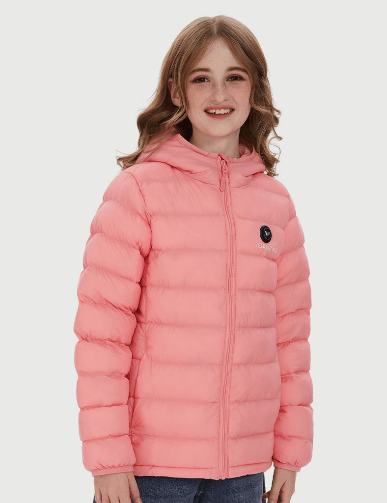 Girl’s Heated FELLEX  Hooded Jacket - Pink