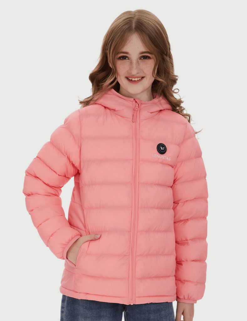 Girl’s Heated FELLEX  Hooded Jacket - Pink