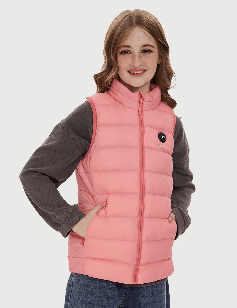 Girl’s Heated FELLEX Vest 7.4V - Pink