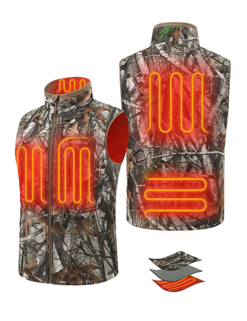 Men's Heated Silent Hunting Vest 7.4V - Next Camo G2™, M35 Max