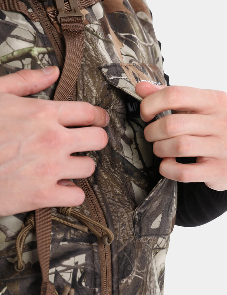 Men's Heated Silent Hunting Vest 7.4V - Next Camo G2™, M35 Max