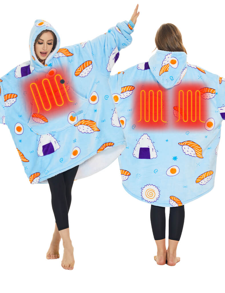 Oversized Heated Wearable Blanket Hoodie 7.4V, U2169