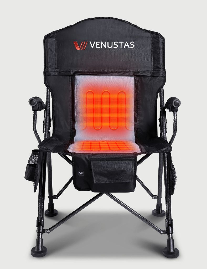 Venustas Heated Camping Chair - Black