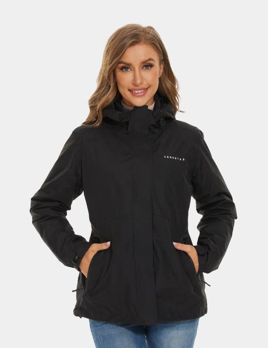 [Final Sale] Women's 3-in-1 Heated Down Jacket 7.4V [XS,S,M,L,XL,2XL,3XL]