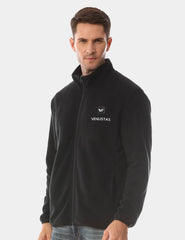 [Open Box] Zipper up Heated Fleece Jacket for Men 7.4V [M,L,XL,2XL,3XL,4XL]