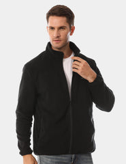 [Open Box] Zipper up Heated Fleece Jacket for Men 7.4V [M,L,XL,2XL,3XL,4XL]