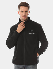 Zipper up Heated Fleece Jacket for Men