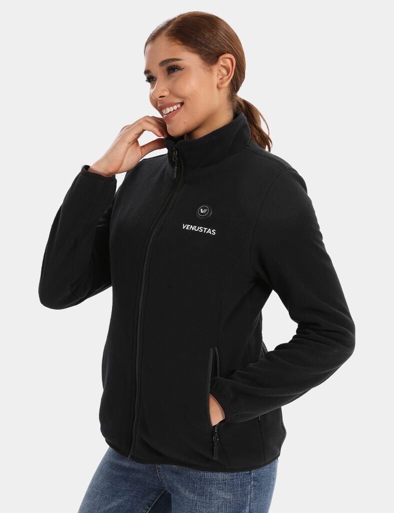 Zipper up Heated Fleece Jacket for Women 7.4V, W2136