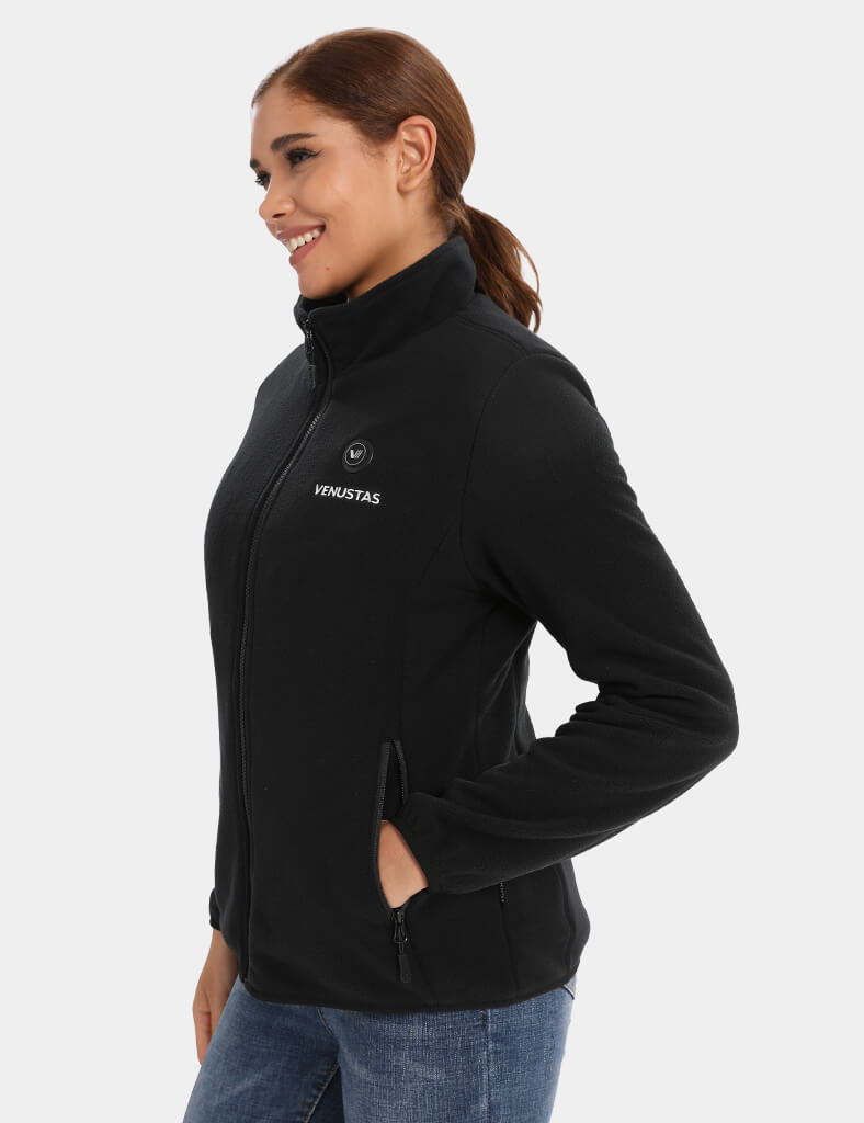 Zipper up Heated Fleece Jacket for Women 7.4V, W2136