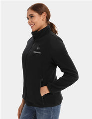 Zipper up Heated Fleece Jacket for Women 7.4V