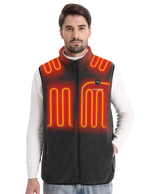 Men's Heated Fleece Vest 7.4V - New Colors