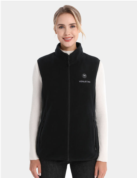 [Upgraded] Women’s Heated Fleece Vest (Up to 20 heating hours)