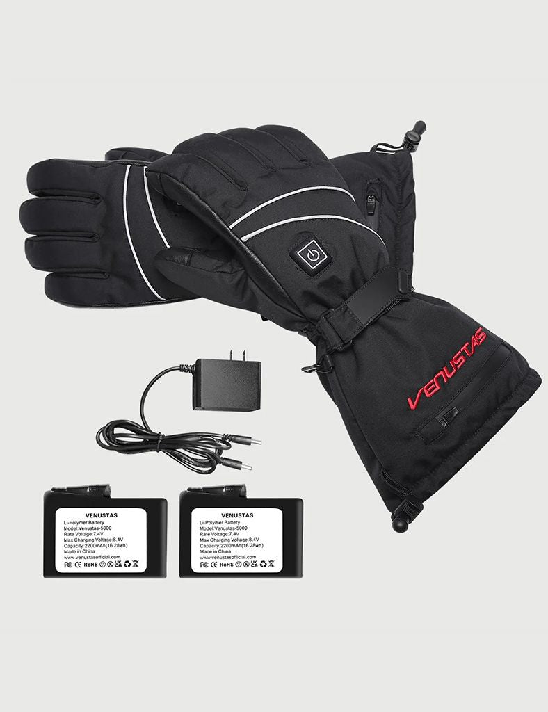 Volt Mens Battery Heated Leather Work Gloves, Size Medium