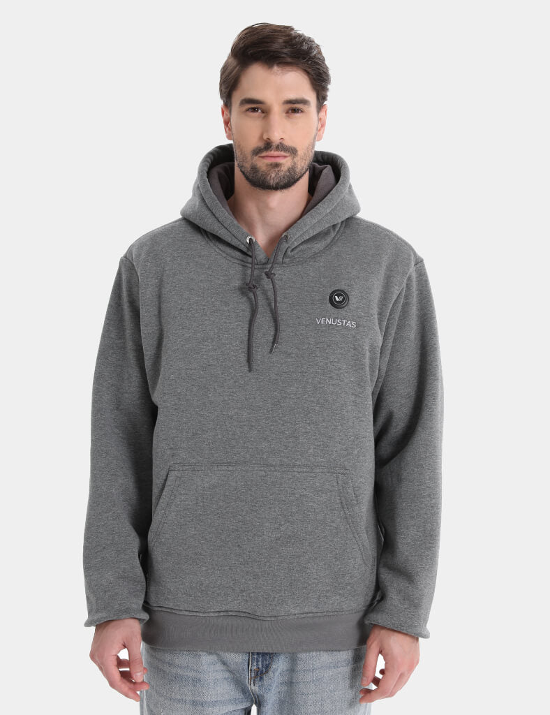 Pullover Heated Hoodie for Unisex with Heating Pockets 7.4V