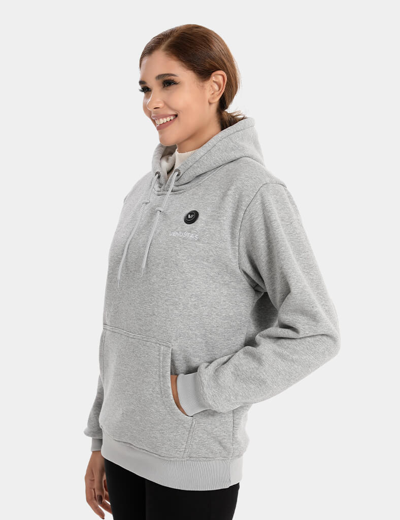 Pullover Heated Hoodie for Unisex with Heating Pockets 7.4V