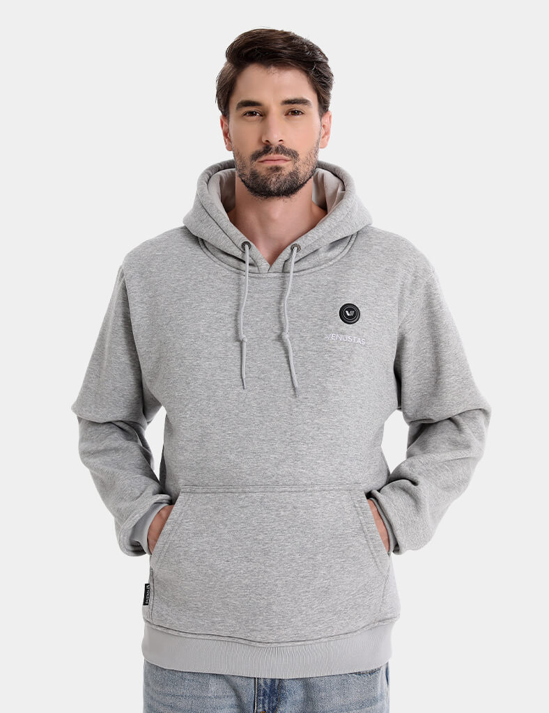 Pullover Heated Hoodie for Unisex with Heating Pockets 7.4V