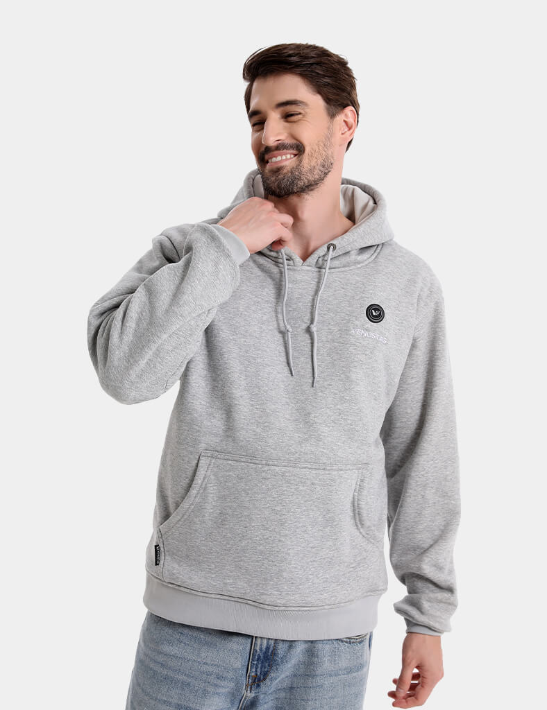 Pullover Heated Hoodie for Unisex with Heating Pockets 7.4V