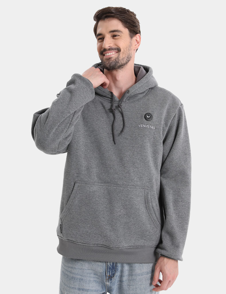 Pullover Heated Hoodie for Unisex with Heating Pockets 7.4V