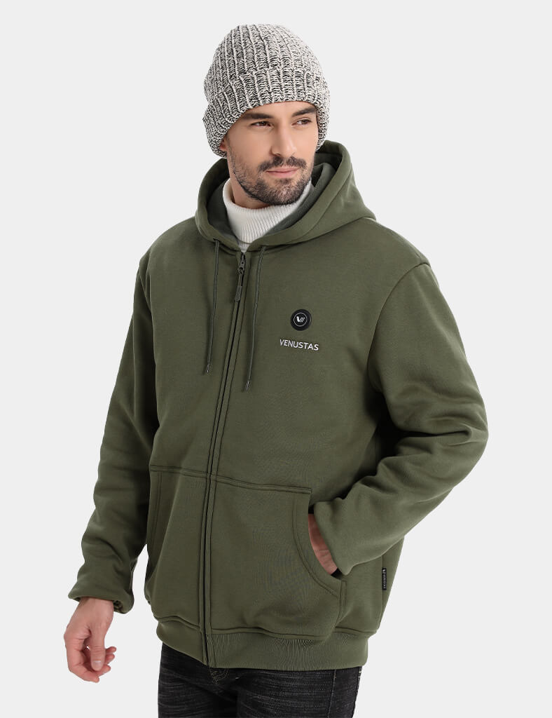 Zipper up Heated Hoodie for Unisex 7.4V