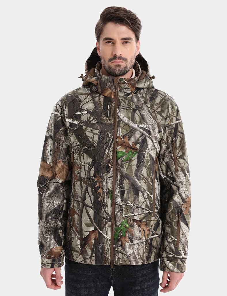 Men's Heated Silent Hunting Jacket 7.4V - Next Camo G2™, M45 Max