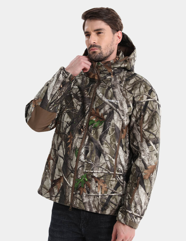 Men's Heated Silent Hunting Jacket 7.4V - Next Camo G2™