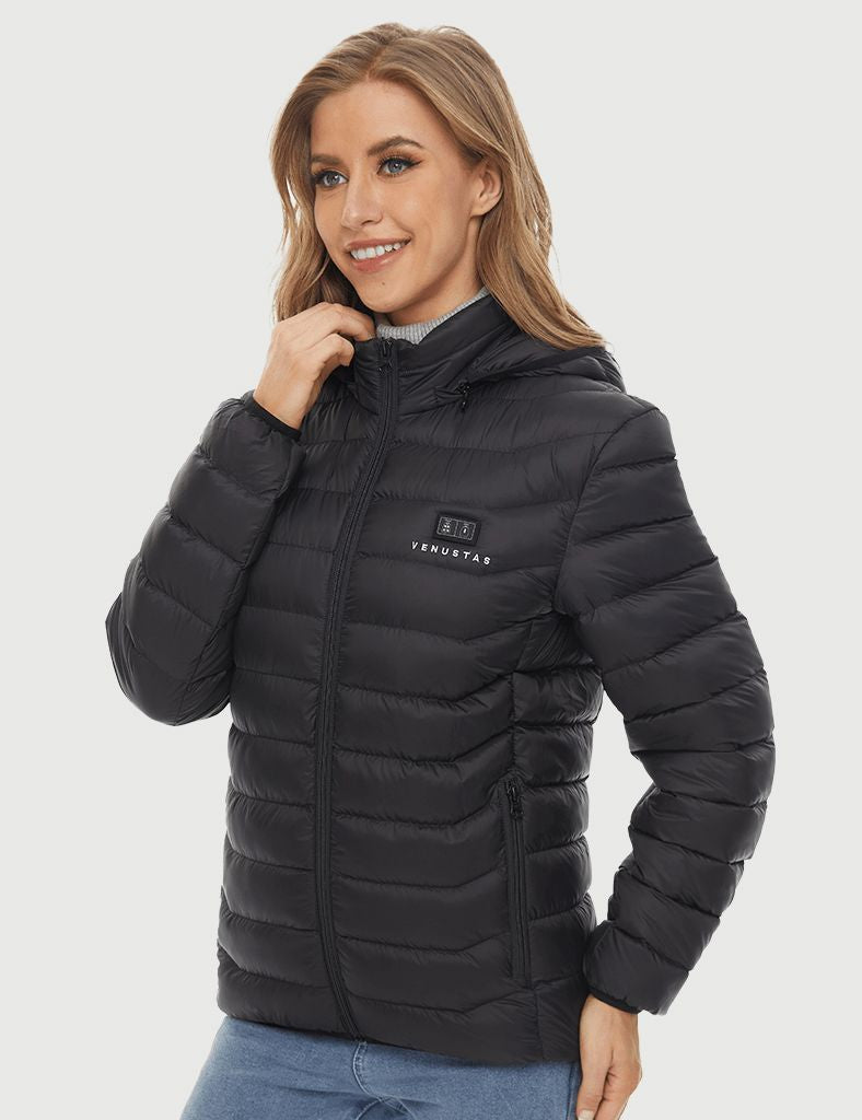 Heated Jacket for Unisex with Heating Areas Control Button, 7.4V