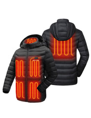 Heated Jacket for Unisex with Dual Control Button, 7.4V