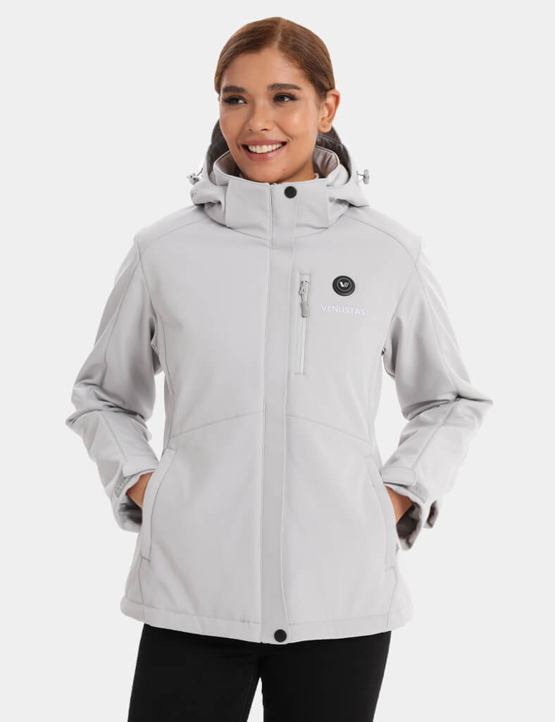 Women's Heated Jacket 7.4V - Blue/ Light Grey/ Navy/ Burgundy, W2168