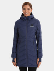 Heated Long Down Jacket 7.4V For Women - New Colors