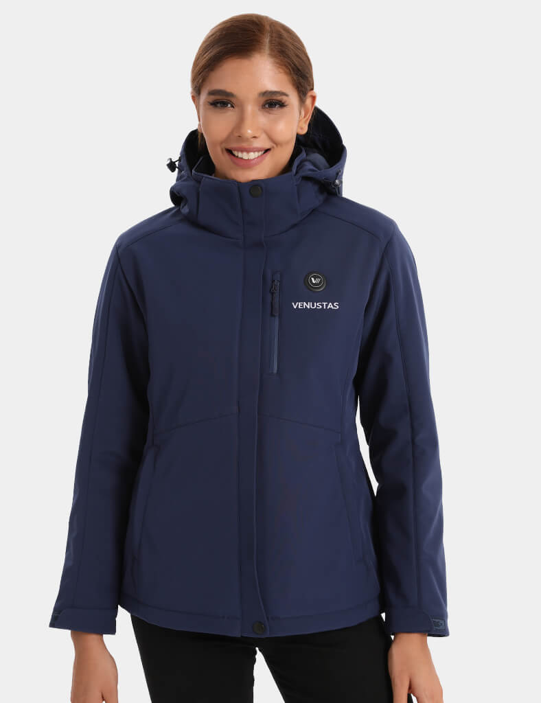 Women's Heated Jacket 7.4V - Blue/ Light Grey/ Navy/ Burgundy