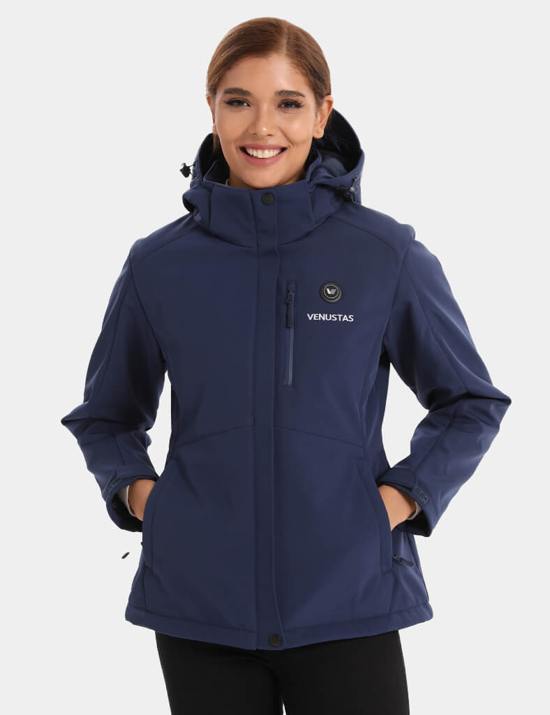 Women's Heated Jacket 7.4V - Blue/ Light Grey/ Navy/ Burgundy