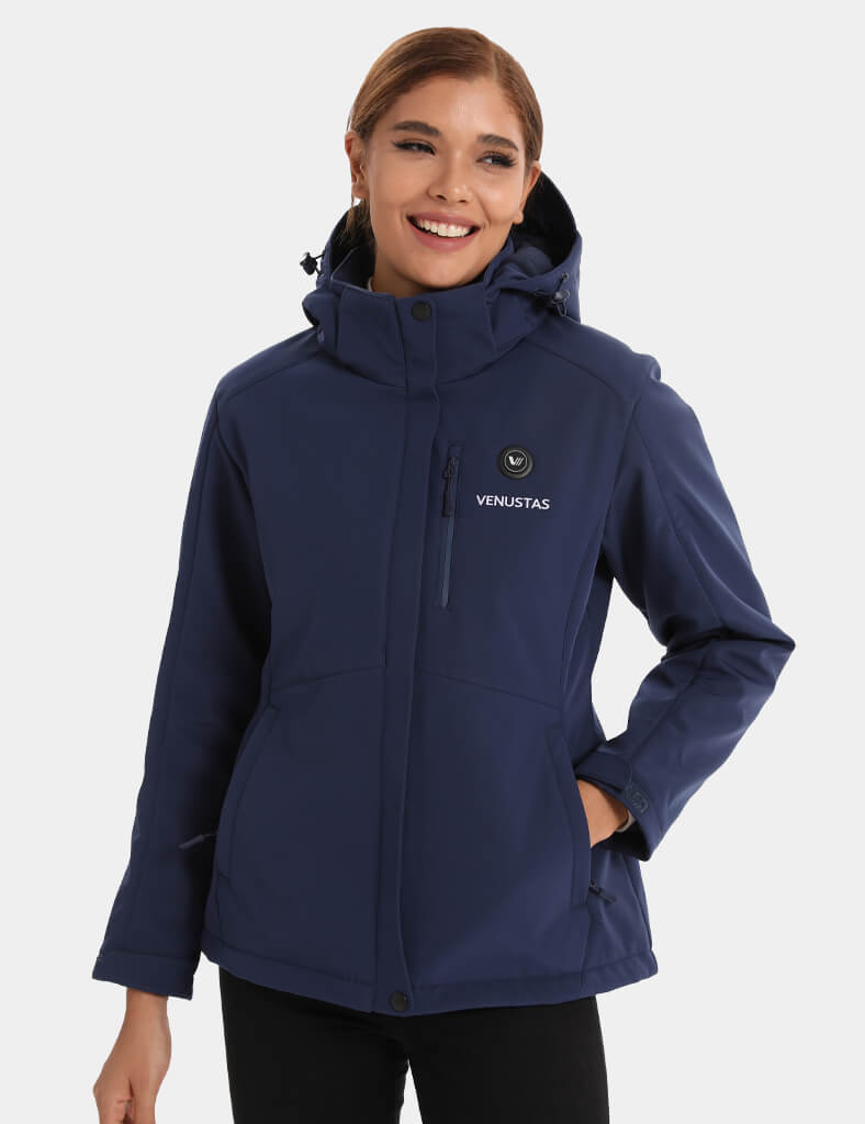 Women's Heated Jacket 7.4V - Blue/ Light Grey/ Navy/ Burgundy