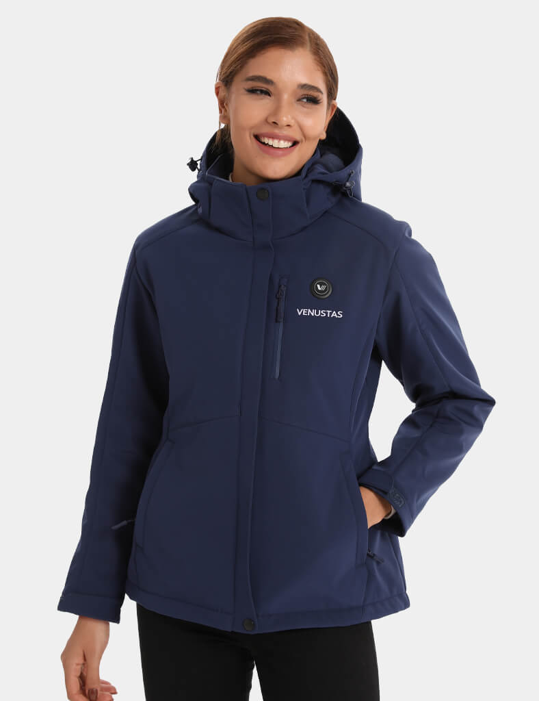 Women's Heated Jacket 7.4V - Blue/ Light Grey/ Navy/ Burgundy, W2168