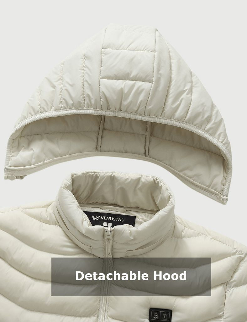 Heated Jacket With Heating Areas Control Button 7.4V For Unisex --Seedpearl