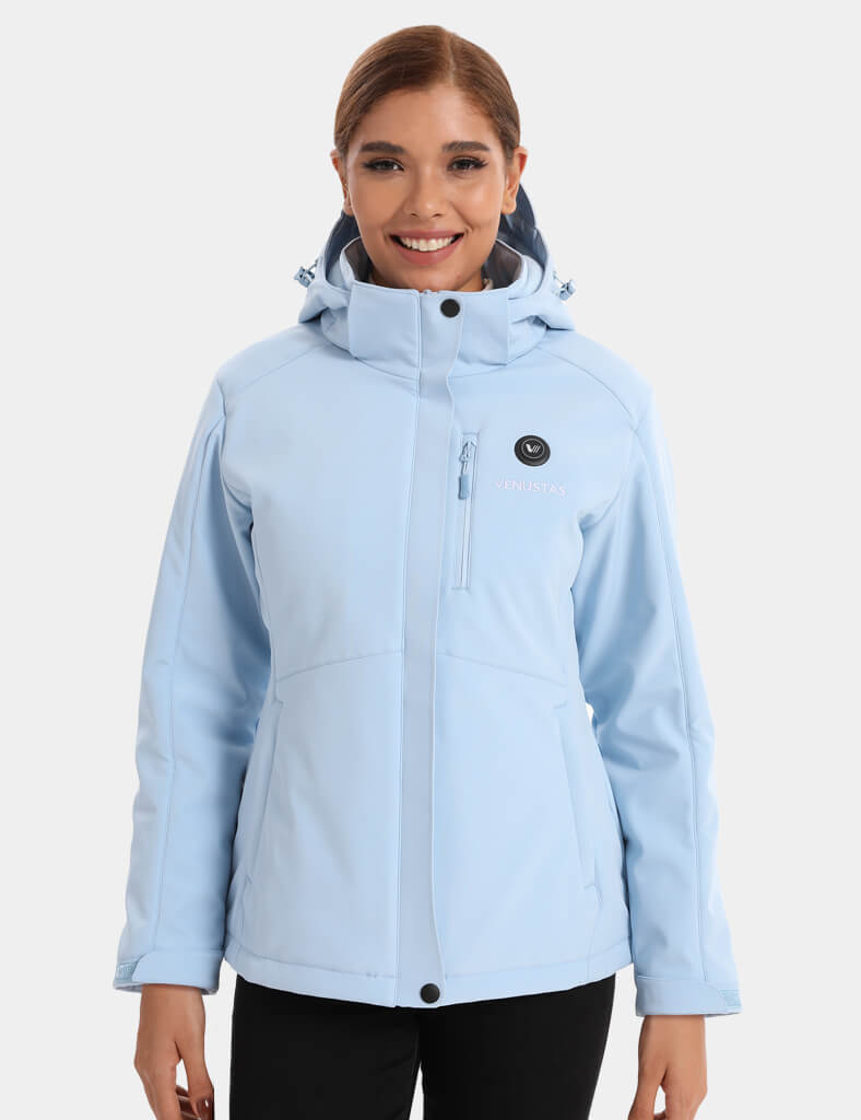 Women's Heated Jacket 7.4V - Blue/ Light Grey/ Navy/ Burgundy, W2168