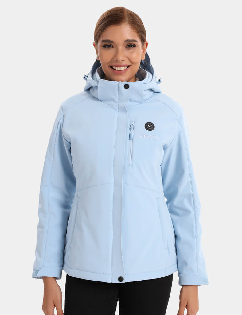 Women's Heated Jacket 7.4V - Blue/ Light Grey/ Navy/ Burgundy, W2168