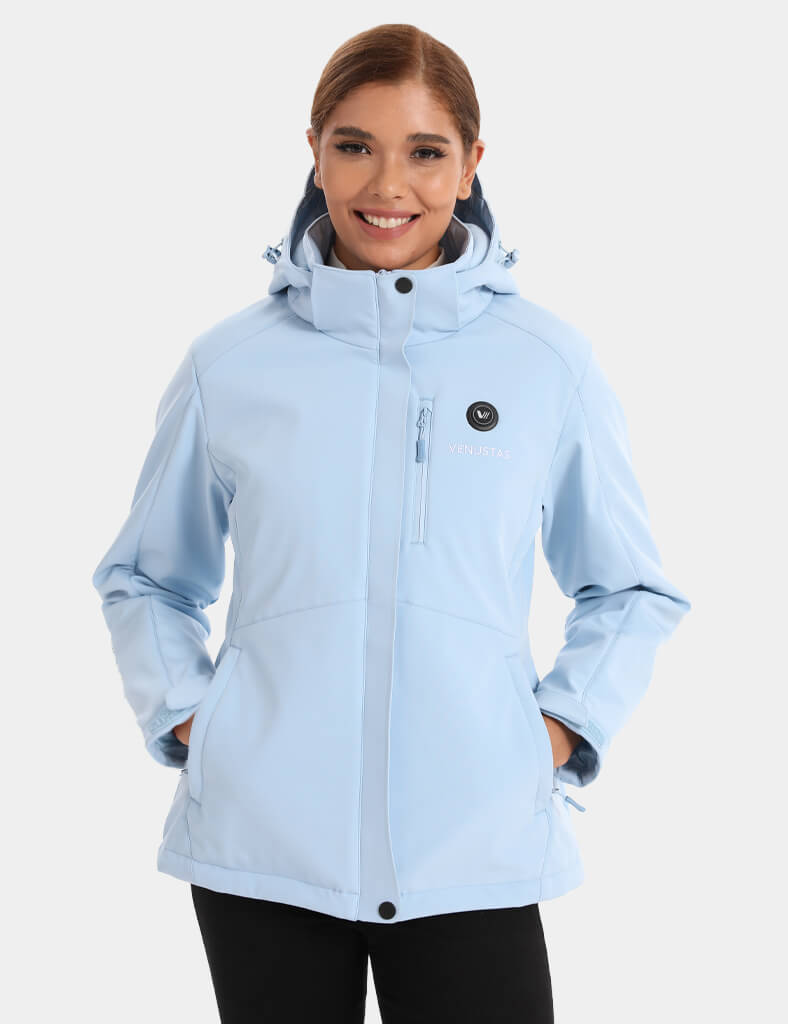 Women's Heated Jacket 7.4V - Blue/ Light Grey/ Navy/ Burgundy, W2168